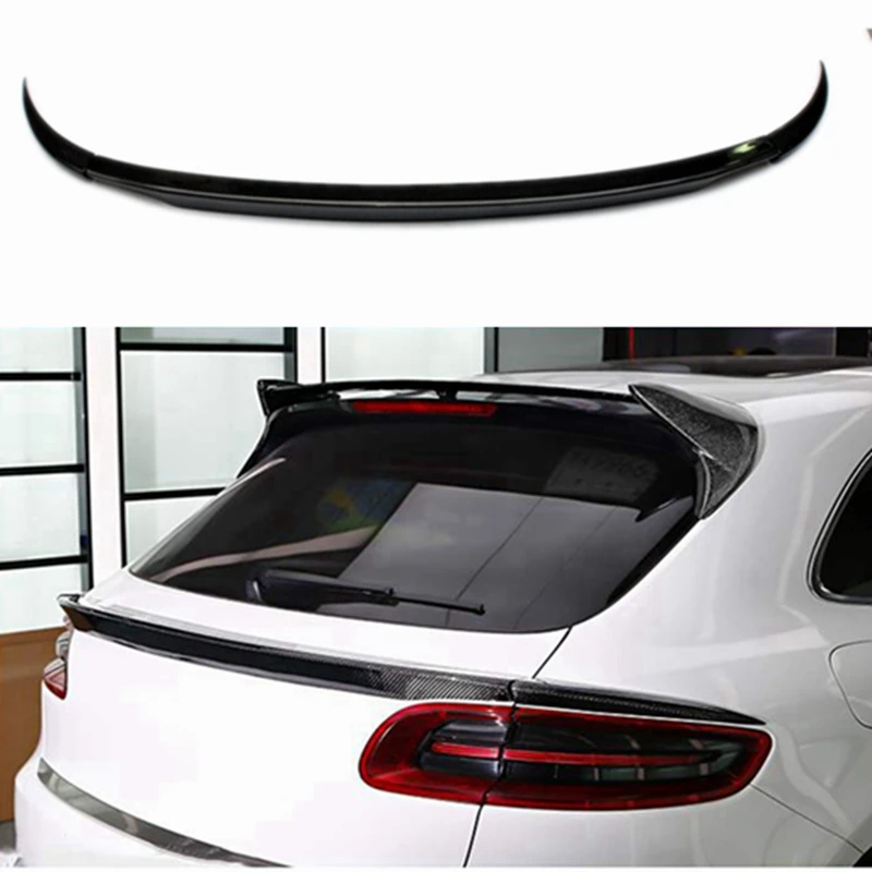 For Porsche Macan 2014-2016 Auto Racing Car Spoiler FRP unpainted. 3 pieces/set of carbon fiber hatchback rear spoiler lip