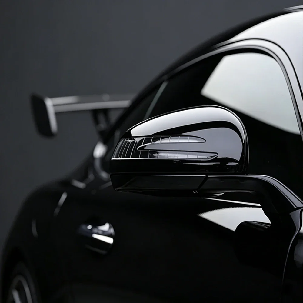 Glänzende PET Klavierlack-Schwarz Auto-Vinylfolie Luftblasenfreie Selbstklebende PVC Hochglanz-Schwarz Auto-Karosserie Farbwechselfolie Zubehör – Detail 5