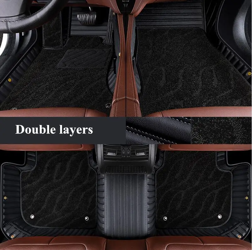 

Специальные автомобильные коврики на заказ для Jeep Wrangler JL 4-дверный 2026-2018, прочные водонепроницаемые двухслойные коврики для Wrangler 2024