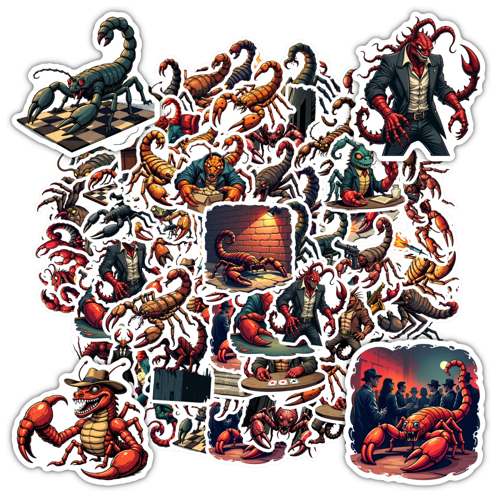 35-100-шт-мультяшные-гангстеры-наклейки-ретро-скорпион-ПВХ-наклейка-забавные-наклейки-для-автомобиля-наклейка-телефон