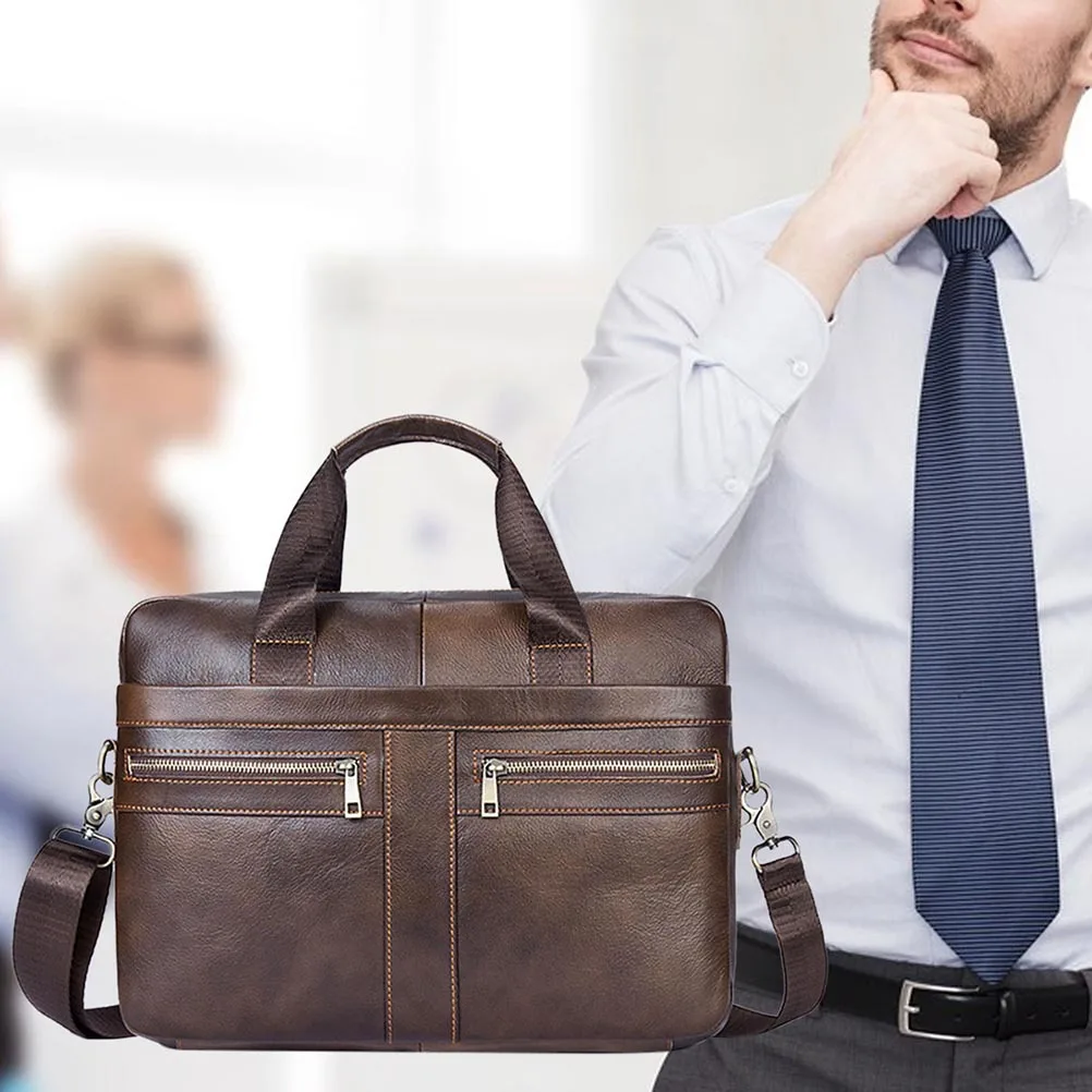 남성용 비즈니스 서류 가방 프리미엄 대용량 숄더백 업무 여행용 노트북 액세서리 비즈니스맨 숄더백
