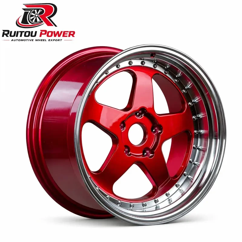 Custom 2/3 Piece Deep Lip Rims 5x112 5x120 5x127 5x114.3 17-24 Inch Drawing Forged Wheels for RS