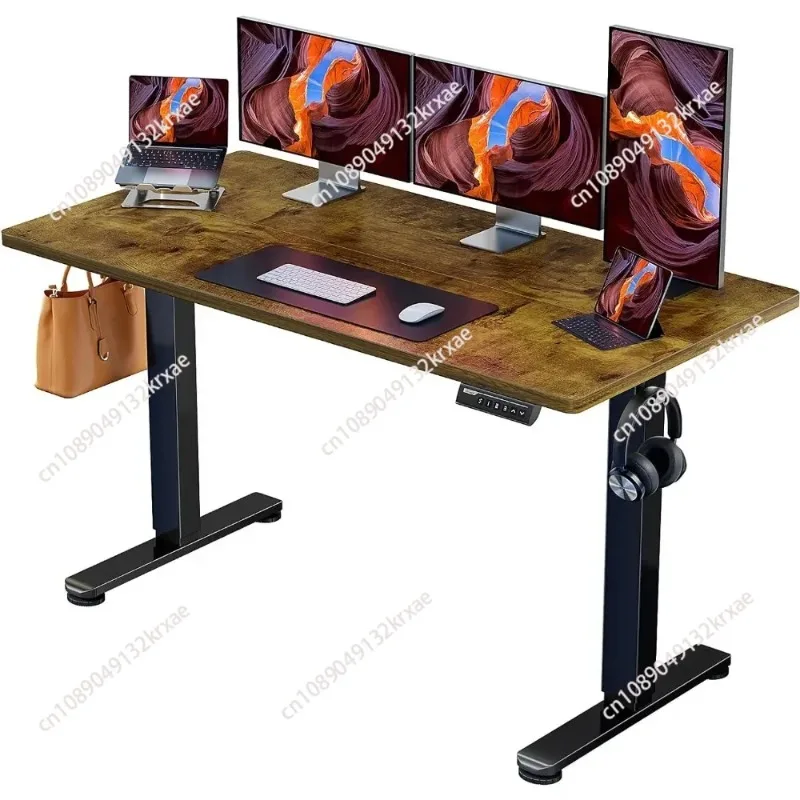 ad Height Adjustable Electric Standing Desk, 55 x 28 Inches Sit Stand up Desk, Memory Computer Home Office Desk