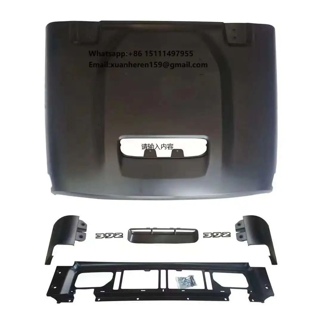 

Offroad Car Accessories Bodykit Conversion Metal Hood Engine Cover 392 Style for Jeep Wrangler JL JT