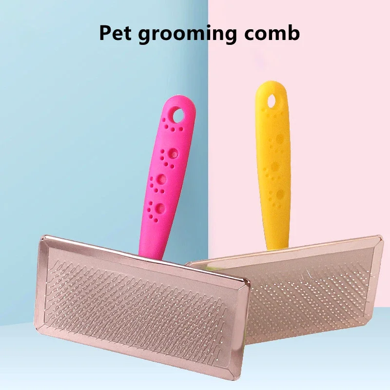 1pc Pet Dog Comb Hair Removal Stainless Stee Knot Grooming Comb Puppy Cat Cleaning Accessories Brush Needle Comb Pets Supplies