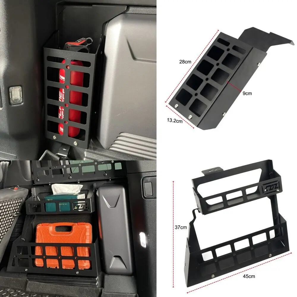 

Car Accessories For Land Rover Defender 2020 2021 2022 2023 Aluminum Alloy Trunk Organizer Left & Right Side Tray Storage Box