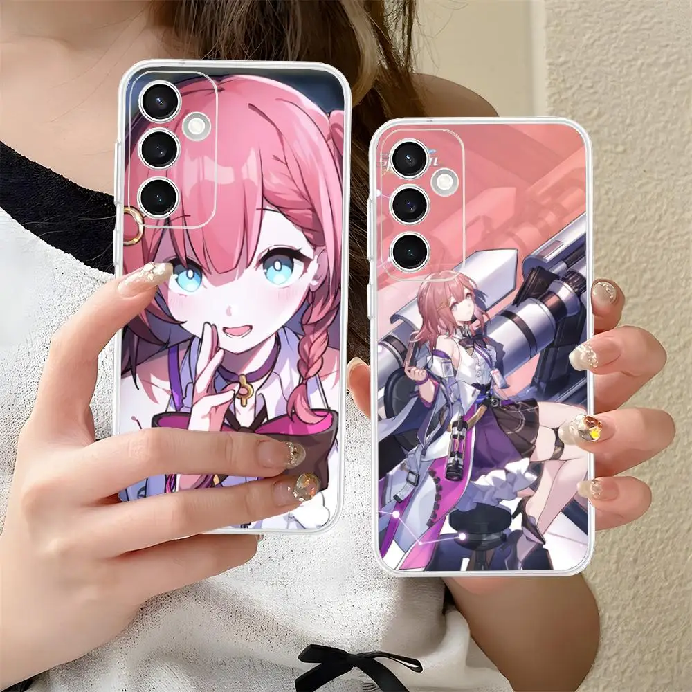 HSR Asta Phone Case for Samsung Galaxy S25 S24 S23 S22 S21Plus FE Ultra Soft TPU Clear Shockproof Cover