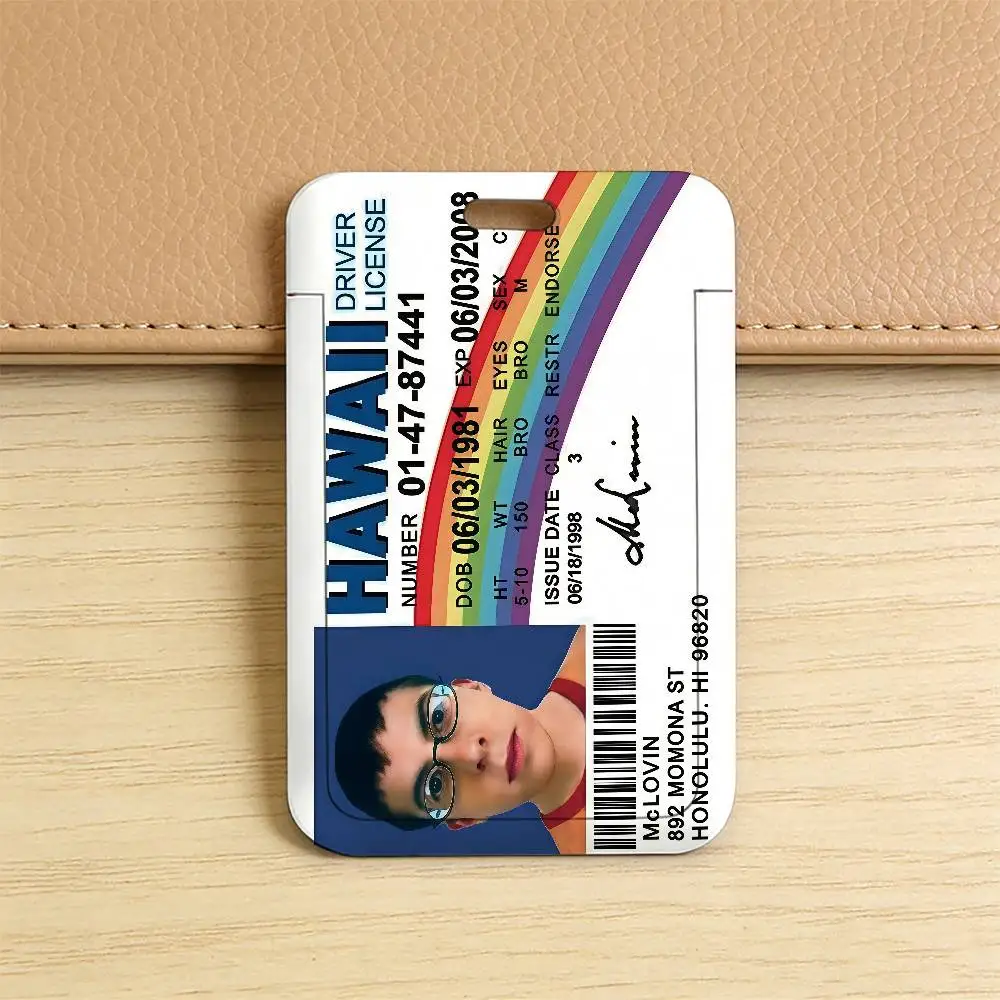 Lustiger M-McLovin ID F-Fogell Q Kunststoff-Schiebeabdeckungs-Lanyard-Ausweishalter für Arbeit, Bus, Studenten, Foto, Idol, Mitarbeiter – Detail 3