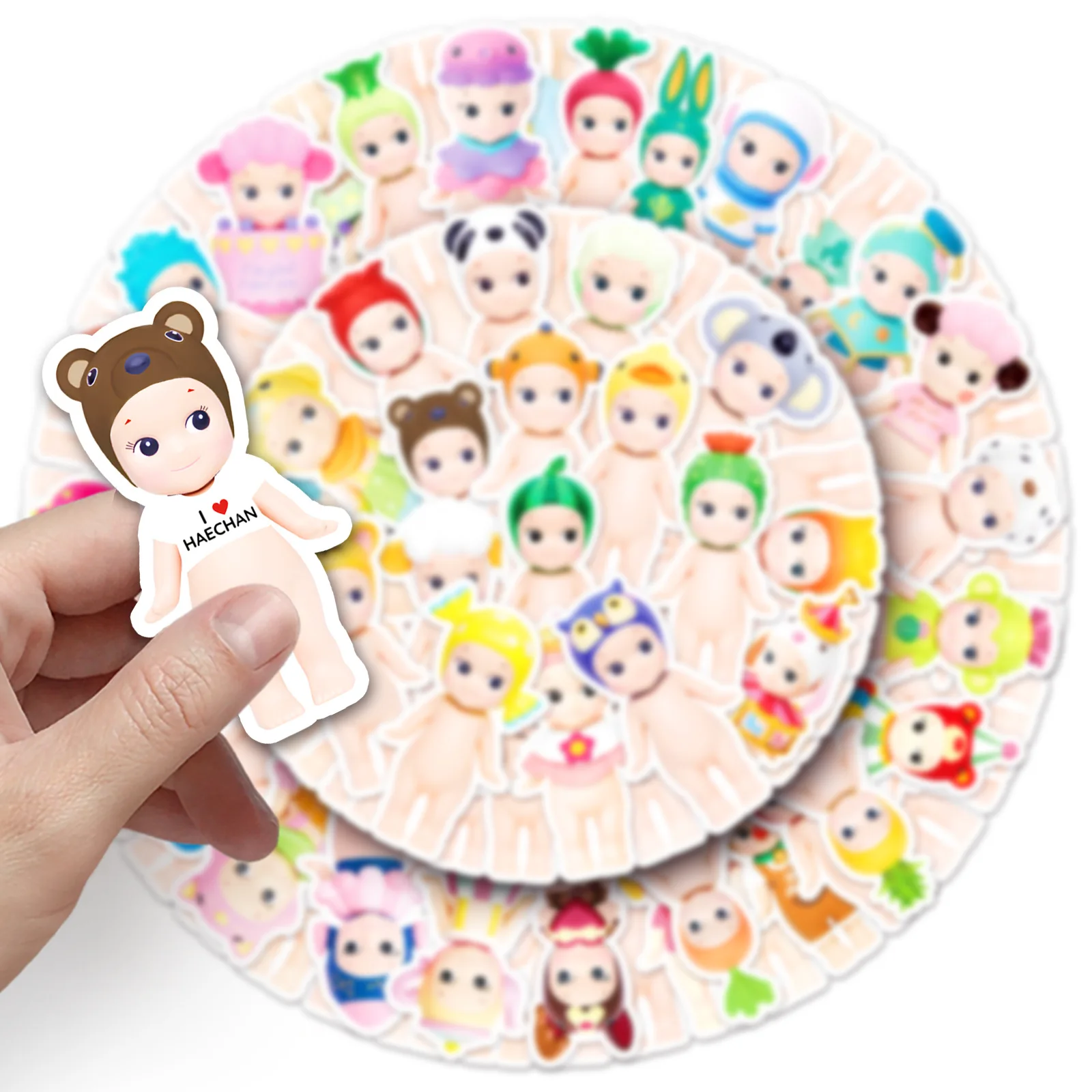 

10/50/100PCS Cartoon Cute Sonny Angel Stickers Fun Creative Waterproof Doodle Decoration Laptop Scrapbook Decal Kids Toy Gift