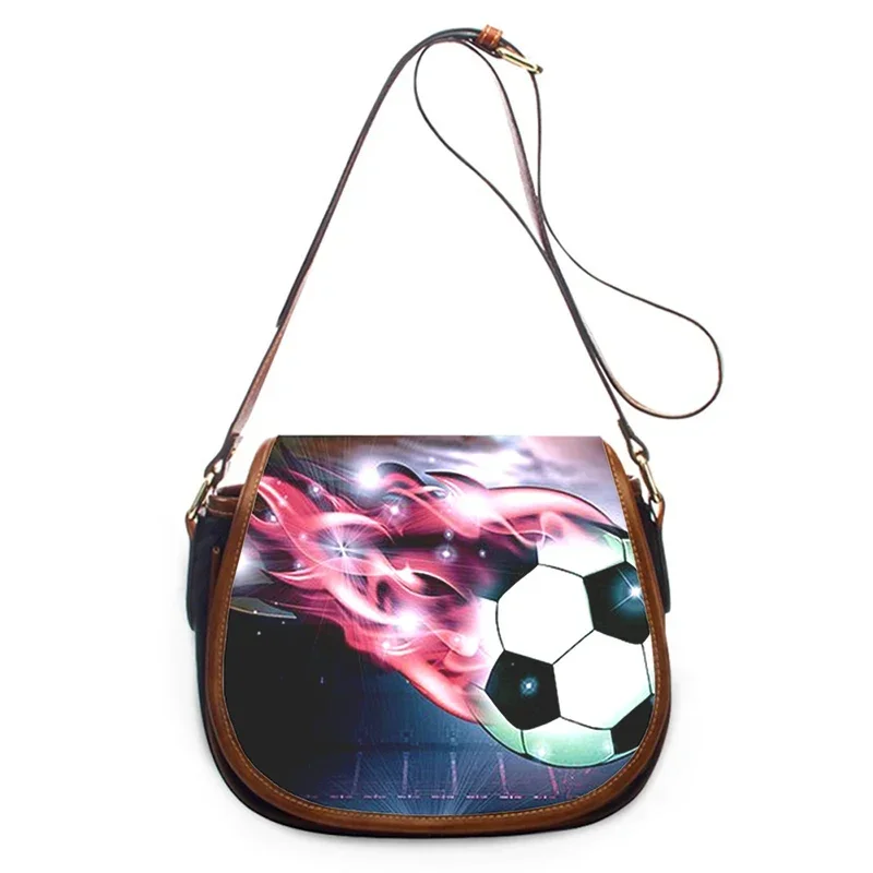 Soccer Football 3D Print New Fashion Women Crossbody Bag Luxury Handbags Women Bags Zipper Shoulder Bag Women Shoulder Bag