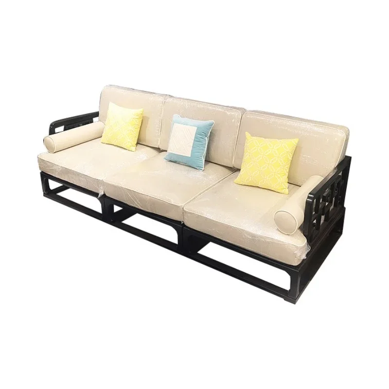 

Oriental Hui Jiangnan Bieyuan New Chinese Hedgehog Red Sandalwood Guanyi Sofa Su Li Solid Wood Living Room Sofa Home