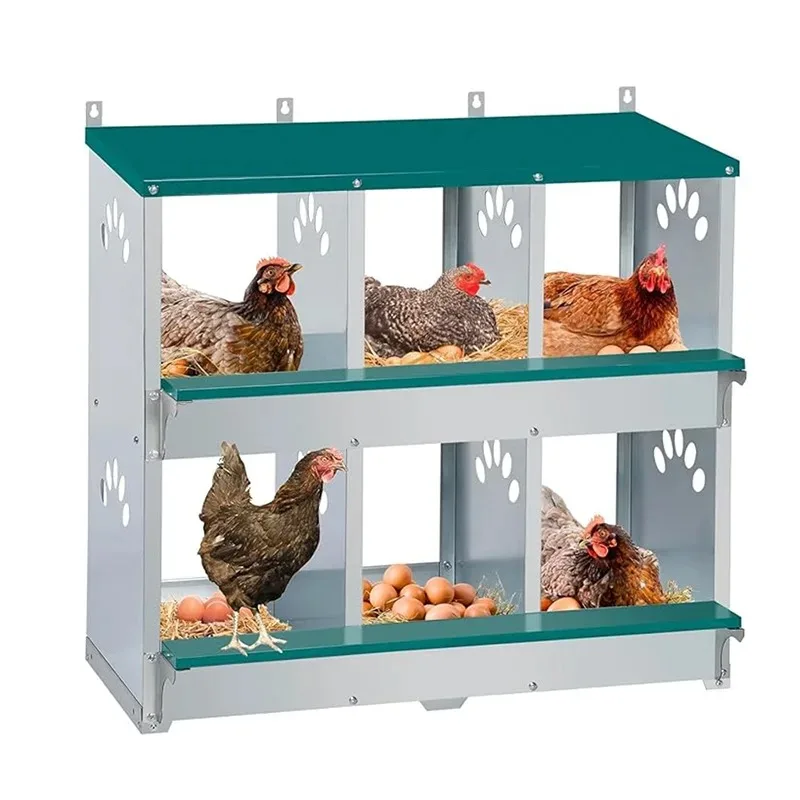 Chicken Coop  Roll-out Nesting Box Pet Cage Metal Chicken Nesting Boxes Automatic Chicken Nest Box