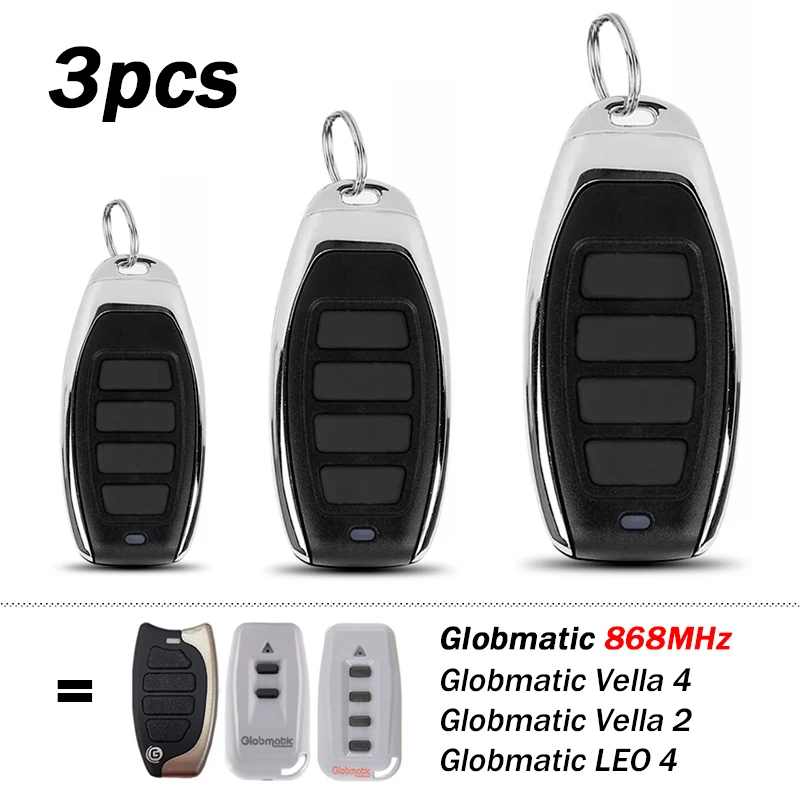 

New Globmatic Vella2 Vella4 LEO4 Garage / Gate Remote Control Globmatic Vella LEO 2 4 868MHz Command Transmitter Gate Opener