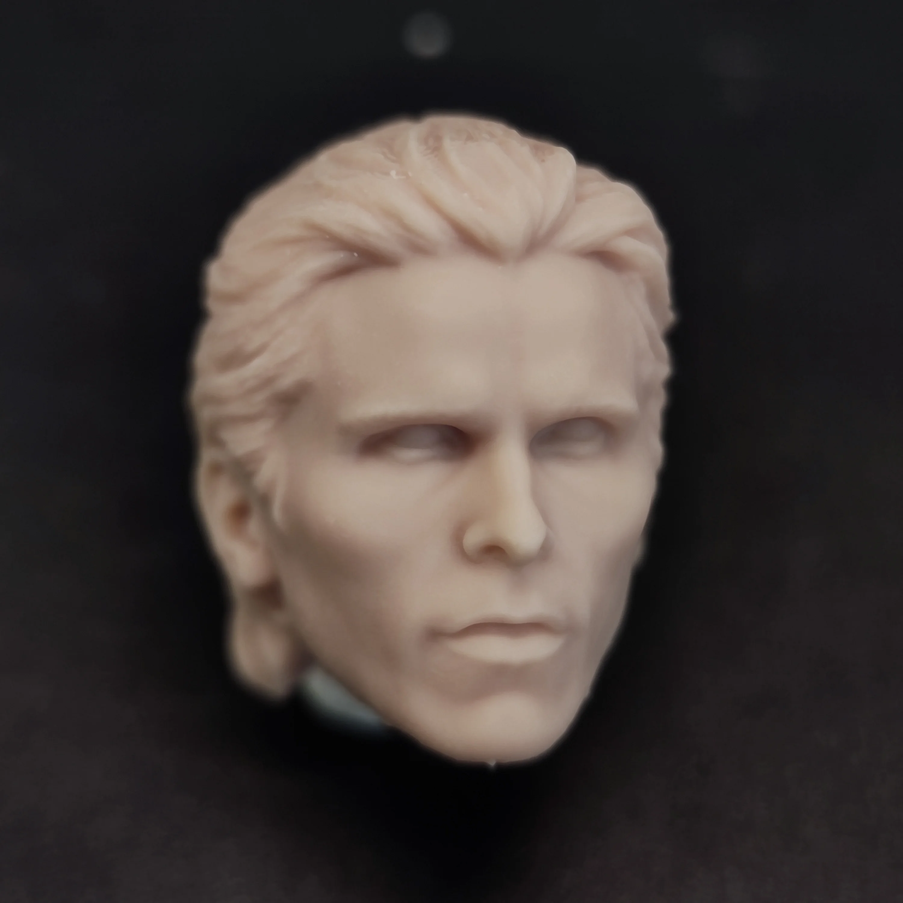 

HL1872 DIY Customized 1/18 1/12 1/10 Christian B Bat Unpainted Head Sculpt for 3.75" 6" 7" Figure SHF ML Mafex Mez NECA Mcf