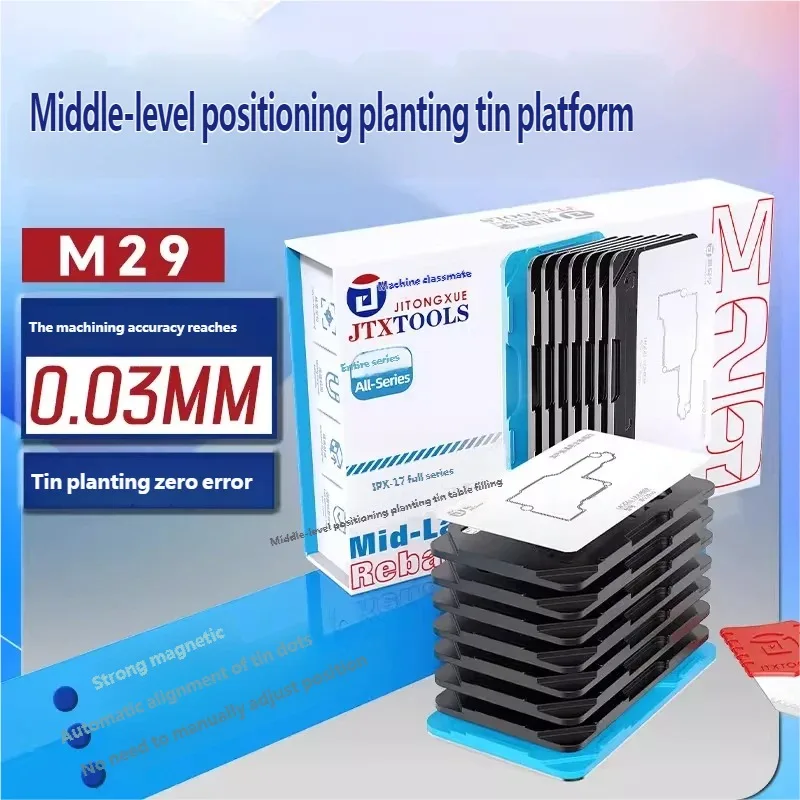 JTX M29 Mid level Positioning Tin Planting Platform Set for IP X~17PM FULL SET Strong Magnetic Absorption of Solder Joints