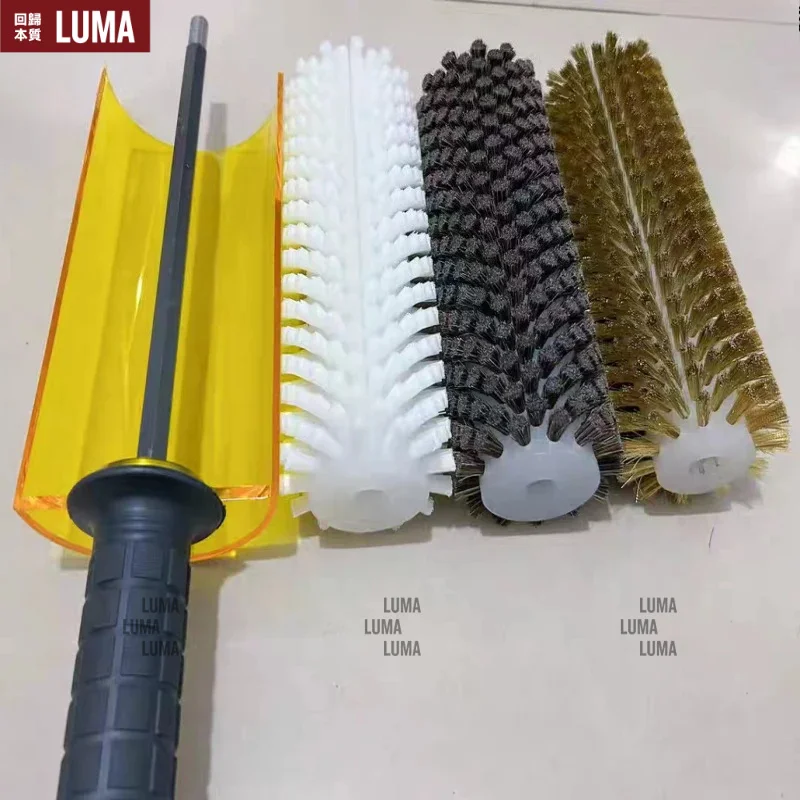 Snowboard Waxing Roller Polishing Set Nylon Horsehair Copper Wire Brush
