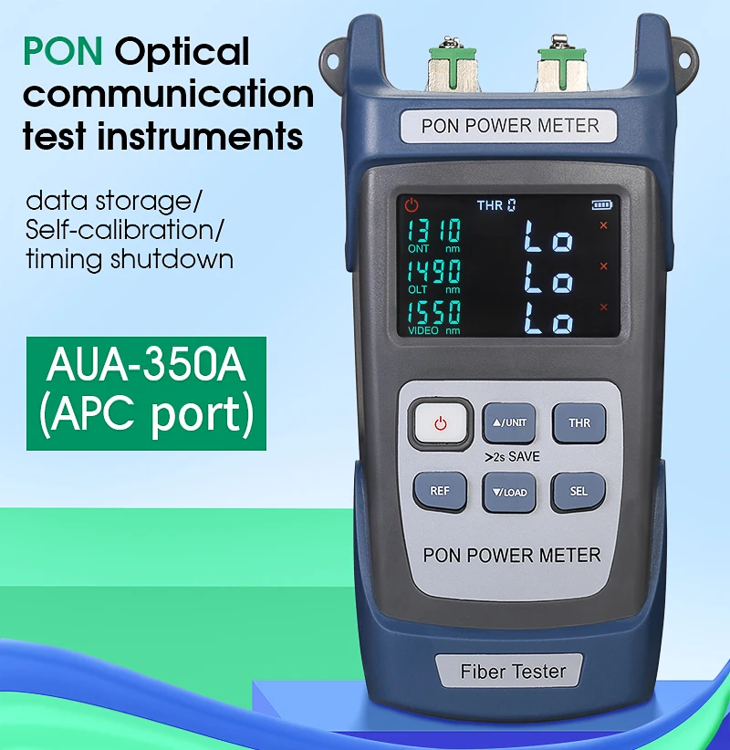 

Fiber Optical PON Power Meter AUA-350A/U APC/UPC port(optional) FTTX/ONT/OLT 1310/1490/1550nm Fiber Pon Cable Tester Freeshiping