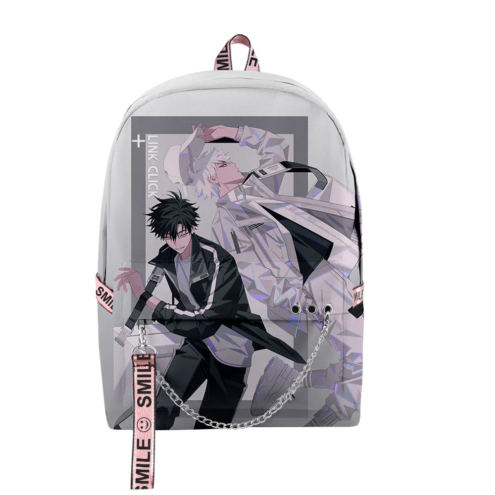 

Link Click Anime Backpack Unisex Zipper Rucksack Harajuku Schoolbag Unique Travel Bag 2023 Casual Daypack