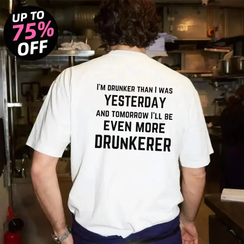 Camiseta divertida con humor sobre el alcohol para hombre y mujer: Le dije a mi mismo que dejaría de beber, pero no lo haré.