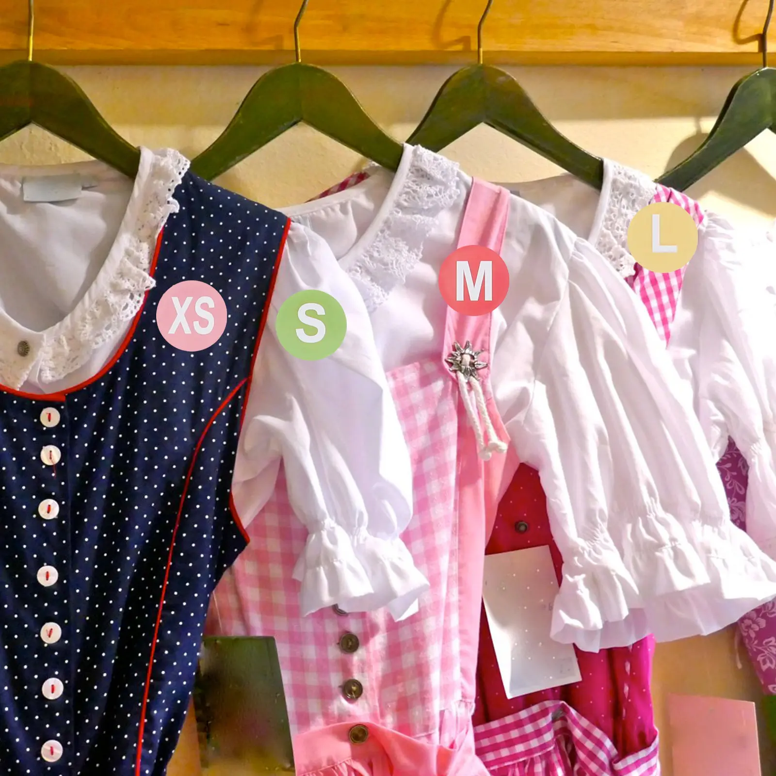 

7 Rolls Clothing Size Label Self-Adhesive Round Sticker For Apparel Marking Tag Organizing Storage Sorting File Folder Label