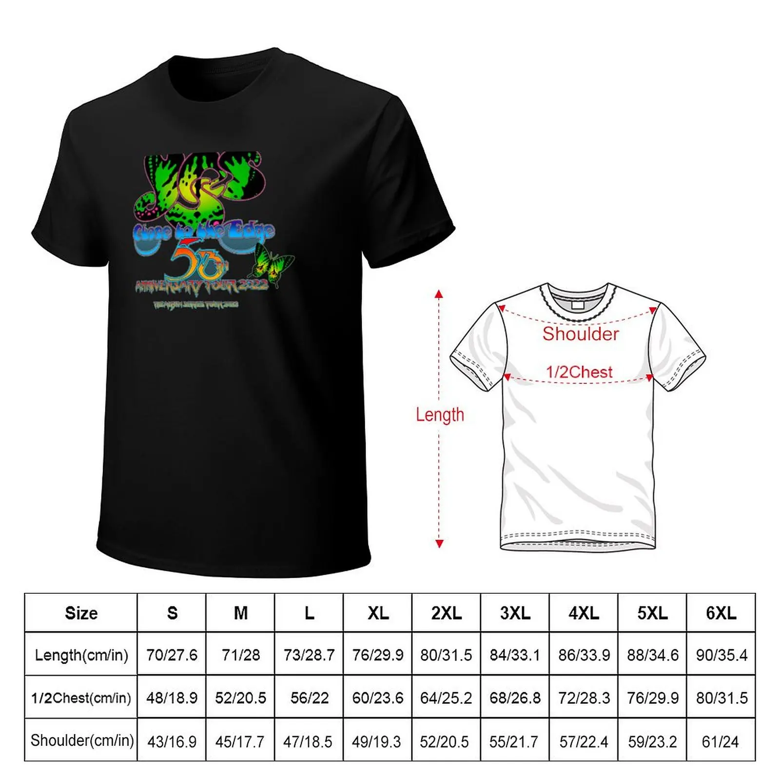 CLOSE TO THE EDGE ANNIVERSARY TOUR 2022 T-Shirt Work Style Casual T-Shirt