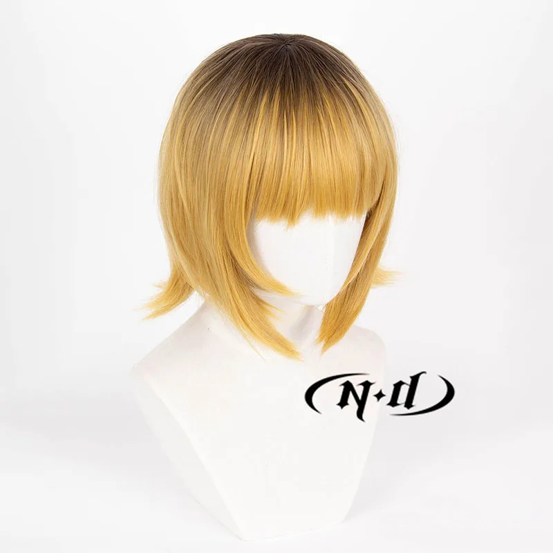 ND Mem-Cho Cosplay Wigs Oshi no Ko Cosplay Anime Brown Hair Wigs for Comic Con Coser Costume Party Heat Resistant Synthetic