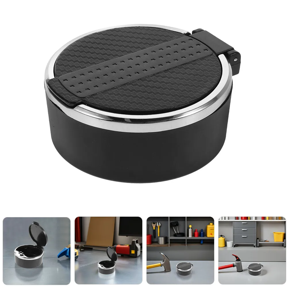 

2 Pcs Automotive Universal Car Accessories Trash Holder Portable Compact Vehicle Can