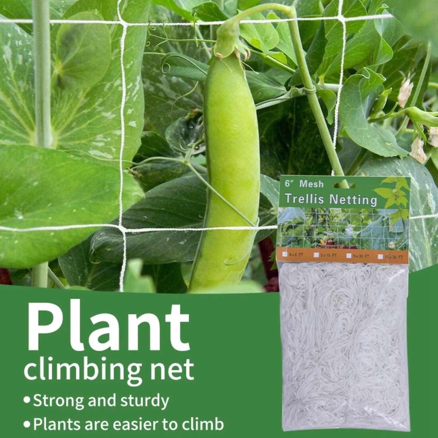 

Garden Plants Climbing Net Polyester Net Morning Glory Flower Vine Netting Support Net Grow Net Holder Trellis Netting Multi Use