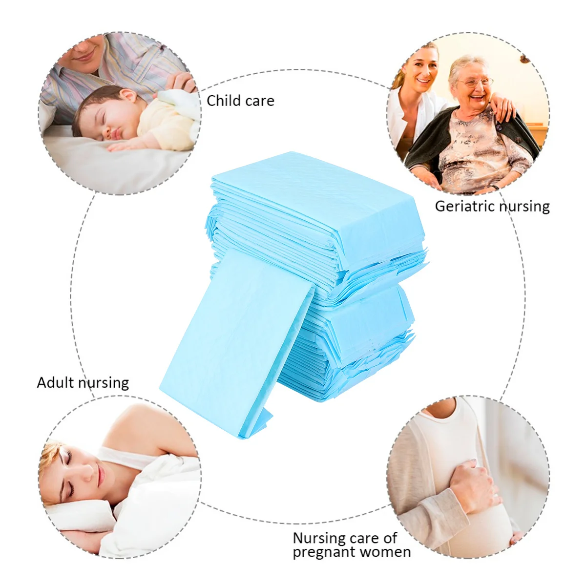 30 قطعة تنفس مقاوم للماء الطفل مبولة وسادة لينة الرضع شخ حصيرة المحمولة غطاء مرتبة الفراش حامي للأولاد حديثي الولادة