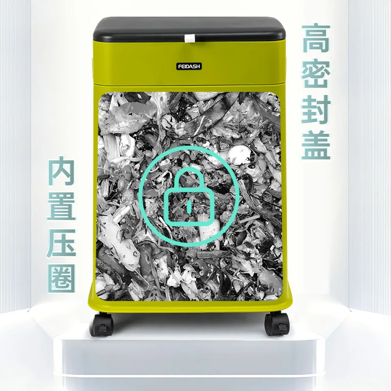 Adjustable Large Capacity Kitchen Trash Can with Wheels for Hotel Back Kitchen Commercial Use Rolling Waste Bin