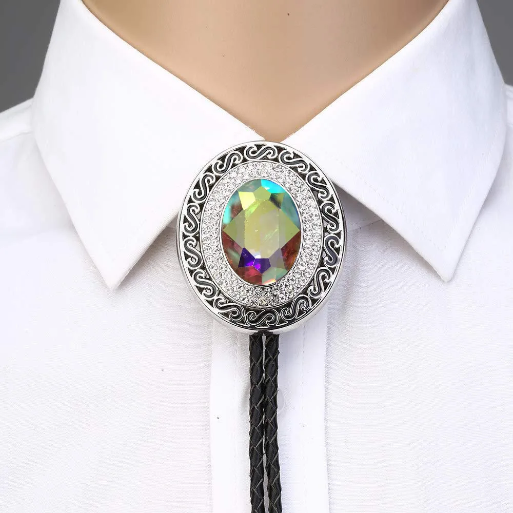 Fashion Bolo Tie Collar Rope American Western Denim Pibolo Tie