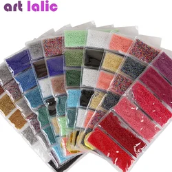 6 Colors Mini Glitter Beads Nail Art Caviar Beads Balls for 3D Nail Art Decoration