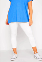 Women Capris Plus Size Curve Cropped Leggings Ultra Strech White Blue  Black Stretchy Work Out Cropped Legging 2X 3X 100Kg 130Kg