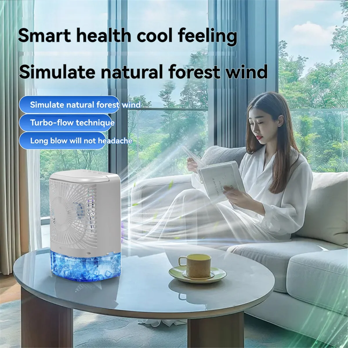 مروحة تكييف الهواء، مبرد الهواء المحمول، مروحة صامتة صغيرة، مروحة تكييف الهواء أ
