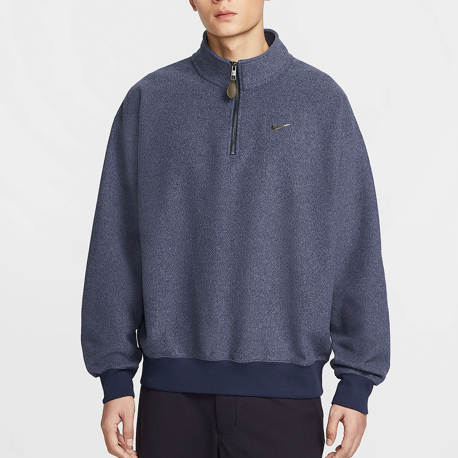 Nike genuine warm spring men's stand up collar durable sports pullover IQ3975-410