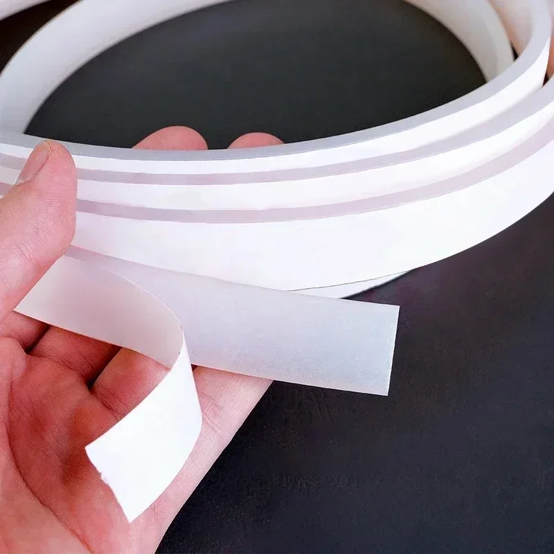 5Meter Adhesive Backing Silicone Rubber Strip Self Adhesive Seal Gasket High Temperature Resistance Antiskid Shock Sealing Strip