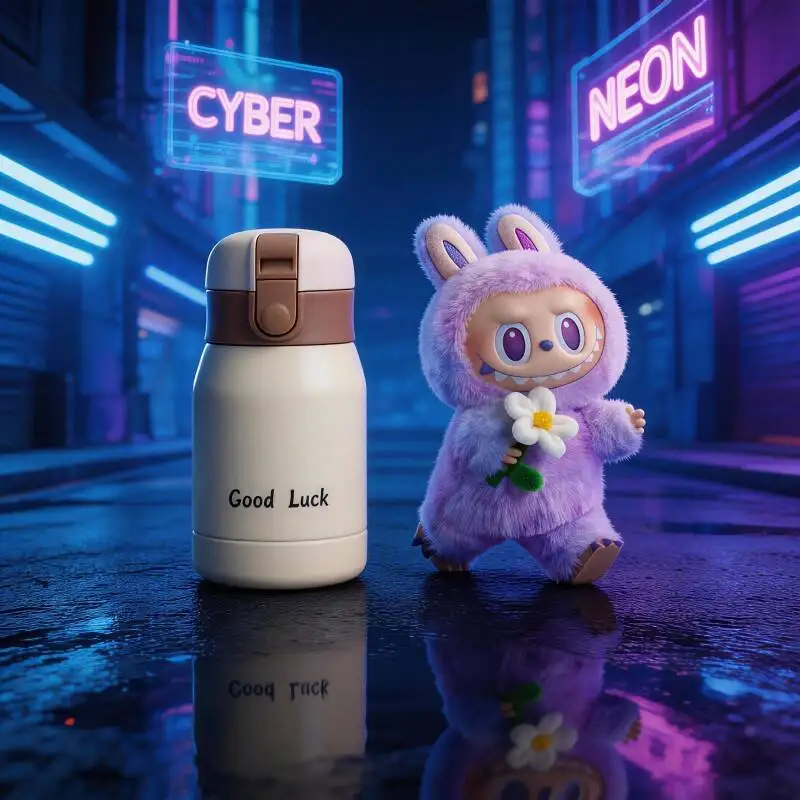 

POP MART THE MONSTERS Forward High Energy Series LABUBU Doll Handy Vacuum Cup Lightweight Thermos Flask Commute Short Trip