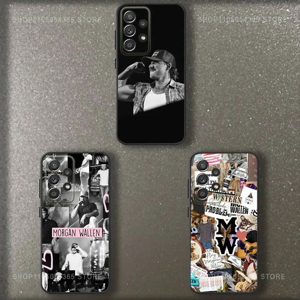 

Singer M-Morgan Wallens Phone Case For Samsung S 25,24,23,22,30,21,10,9,Ultra,Plus,Lite,FE,4,5 G Soft Black Case