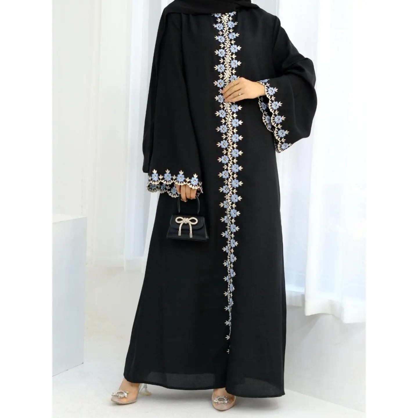 

Floral Embroidered Cardigan Robe Dress Women's Long Sleeve Other Material 100% Citywalk Spring Season Other Style Other Skirt...