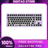 Galaxy80 Pro Mechanical Keyboard 3Mode Aluminium Alloy Gaming Keyboards Gasket Hot Swap Gamer Accessory Keyboard Kit Office Gift
