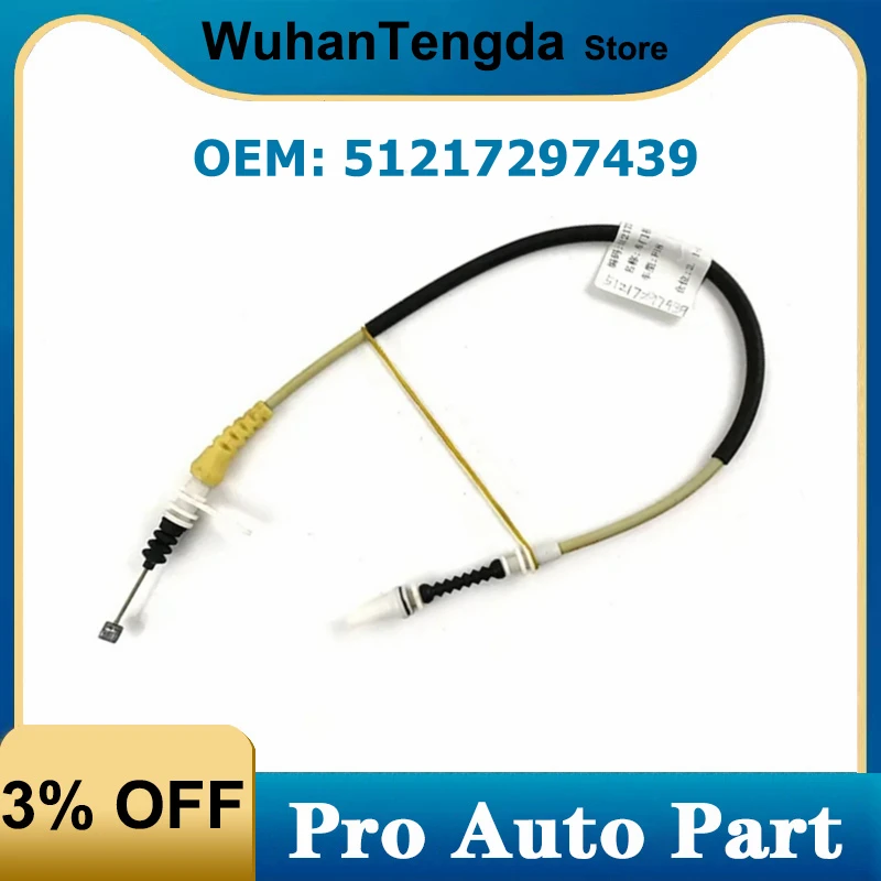 

2Pcs for BMW 5' 6' 7' F01 F02 F06 F10 F12 F11 F13 F18 ABS Outside Door Handle Cable 51217297439