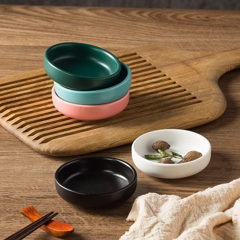 

Ceramic sushi Taste Japanese Cute Porcelain Nut Saucer Small Plate Mini Soy Sauce Seasoning Tableware Household Kitchen Supplies