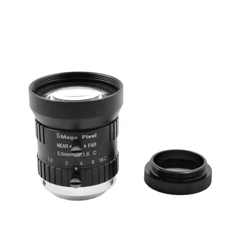 Industrial Lens Wide Angle Fixed Focus 5MM HD 5 MP 1/1.8 Inch C Mouth Machine Vision Industrial Camera Lens