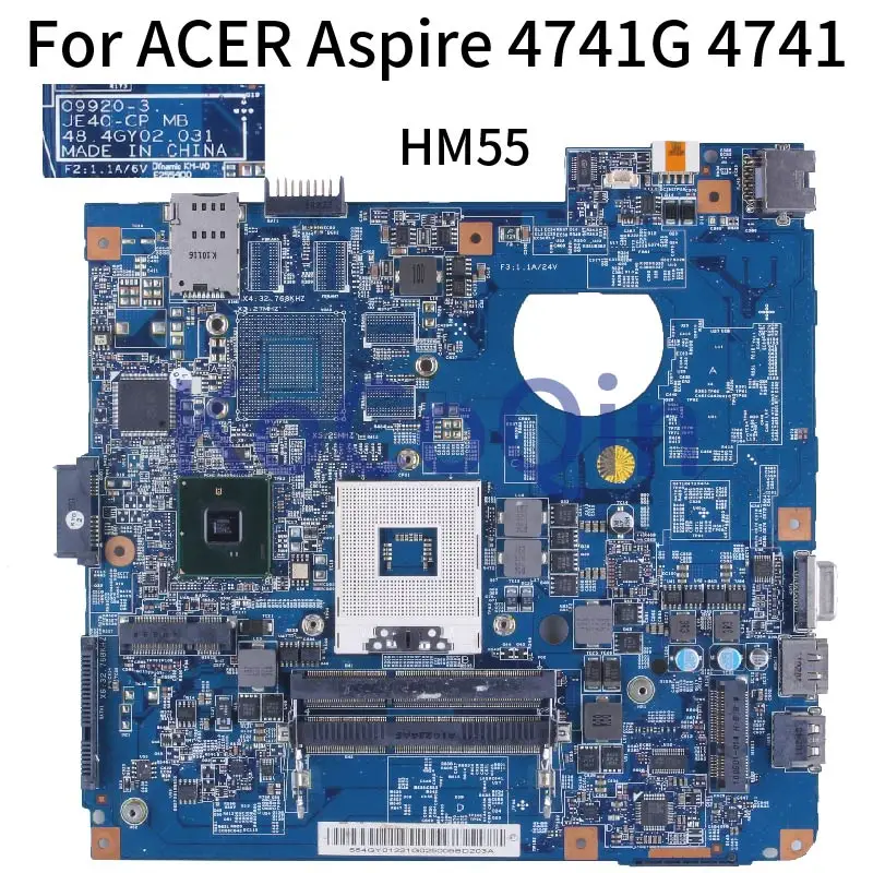 

Материнская плата для ноутбука ACER Aspire 4741G 4741, 09920-3 HM55 554GY01221G, протестированная