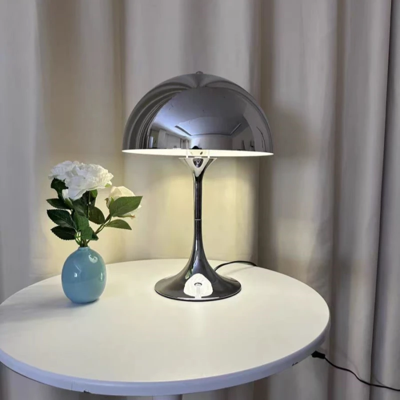 

High-end Mushroom Table Lamp Simple Italian Design for Living Room Bedroom Bedside Atmospheric Eye Protection Lighting