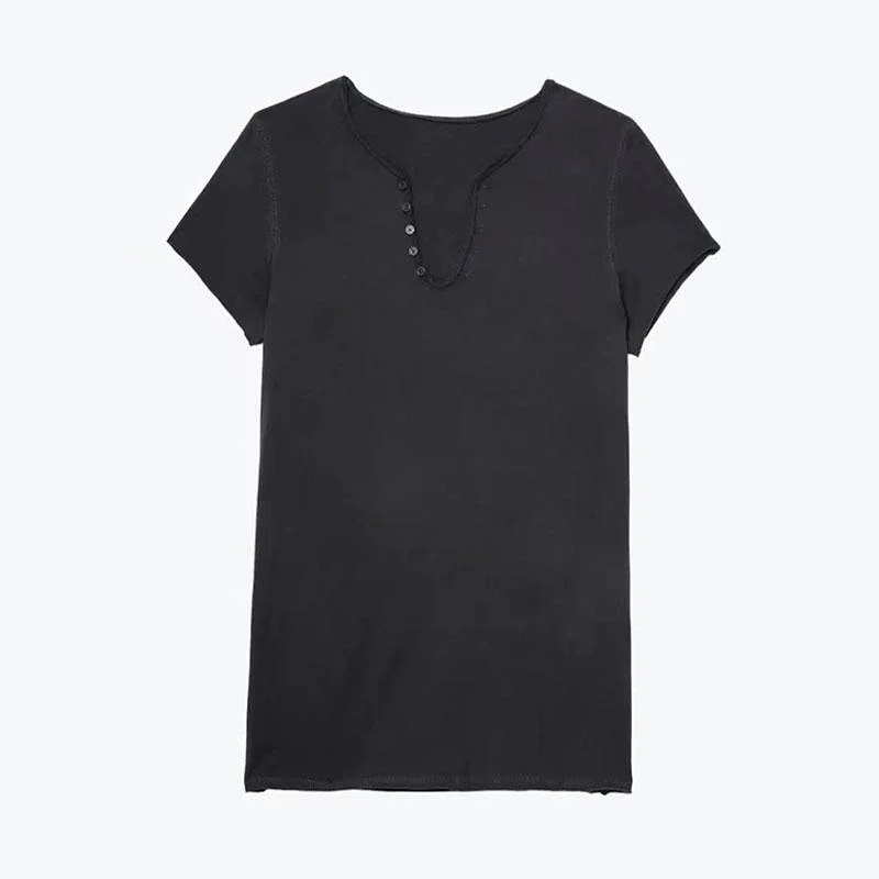 Zadig Summer T-Shirts Women Casual Cotton Shirt Tops Female Fashion Letter Print Hot Diamond T-Shirt Short Sleeve Loose Shirt