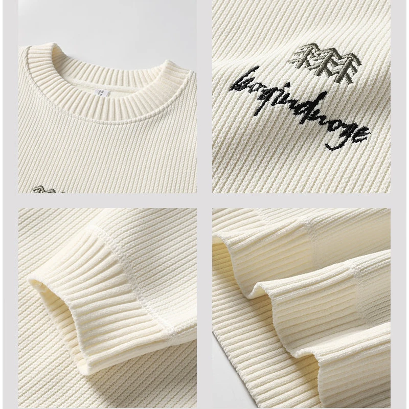 Sweater For Men Men's Clothing Men's Sweat-shirt Knit Autumn Streetwear Male Fashion Pullovers Casual Hombre Warm Solid Spring