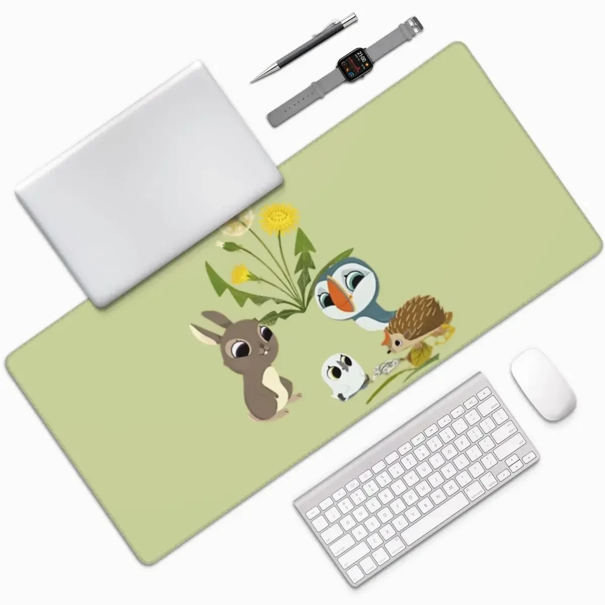 

Прекрасный Puffin Rock Together, большой коврик для мыши, компьютерная клавиатура, коврик для мыши, геймерский ПК, ноутбук, настольный коврик, офисные аксессуары, настольные коврики