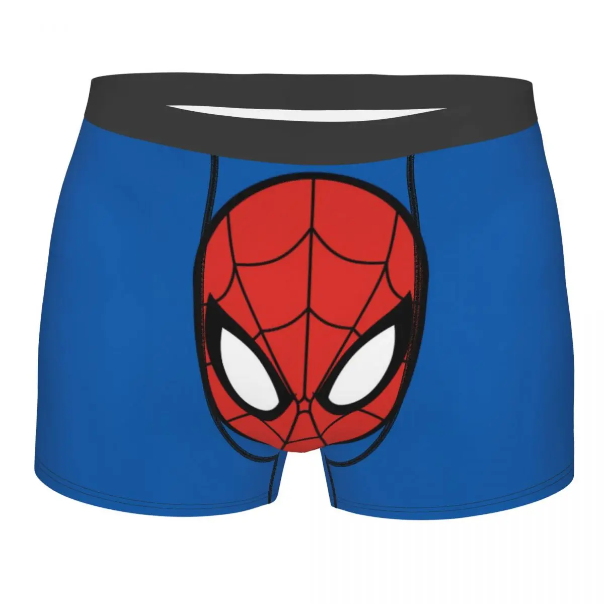 Custom Fashion Spider Man Head Boxers Shorts Panties Men's Underpants Stretch Briefs Underwear