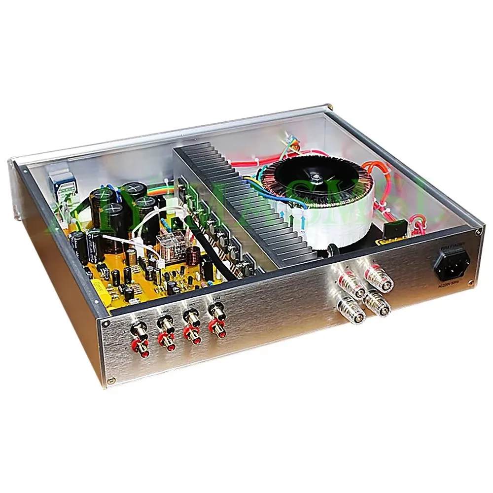 AIYIMA SMSL 2.0 Vocal Tract 230W HIFI Pre post Combined Amplifier  MJL4281AG MJL4302AG Tube LM4562 Op Amp Amplifier Audio